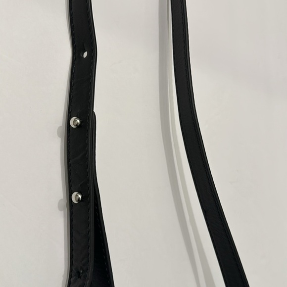 Genuine, leather black woven small box Crossbody purse handcrafted in India - Picture 10 of 11